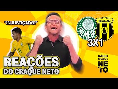 DUDU É SELEÇÃO! REAÇÕES DO CRAQUE NETO EM PALMEIRAS X GUARANÍ (PAR)