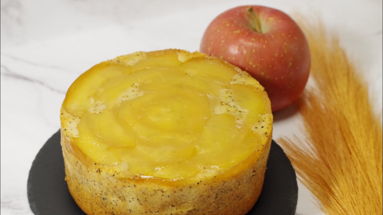 りんごと紅茶のケーキ apple & tea cake 15cmスポンジ型1台分 - YouTube