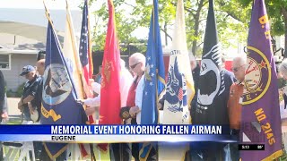 Memorial event honoring fallen airman in Eugene
