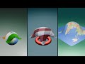 🌍 Cloth, Flags &amp; World Map Falling on Earth | Different Weights Simulation | Blender 3D Animation