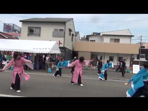 益田祭り2014　よさこい連～忍～withあとう桜舞（ハプニングあり）