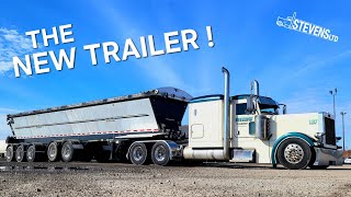 Picking Up Our NEW TRAILER !! It&#39;s A 2017 Trail King Live Bottom, With A SPIF 5 Axle Set Up !!