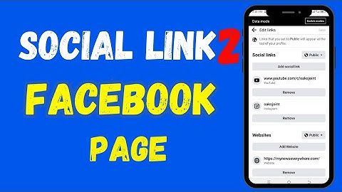 How to Add Social Media links to Facebook Page