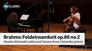 Duet: Nicolas Altstaedt and Tamara-Anna Cislowska perform Brahms