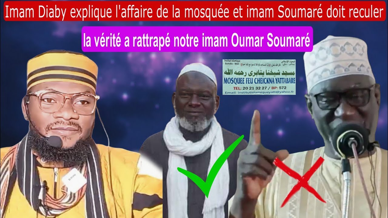 Affaire mosquée de Cheickna Yattabaré,imam Diaby dement les allégations de imam Oumar Soumaré,kabako