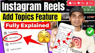 Instagram Reels #⃣Add Topics-सही Use करना सीखो | How To Add Topics On Reels | कोनसा Topic Add करें! screenshot 5