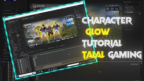 😍Amazing Character Glow Effect in After Effects for PUBG Edits | TalalGaming | Tutorial # 1