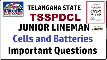 TSSPDCL || JLM || cells and batteries objectve questions ||