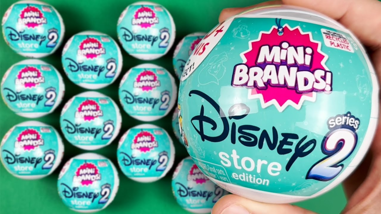 Disney mini brand collector case and 2 disney mini brand series 2 ball