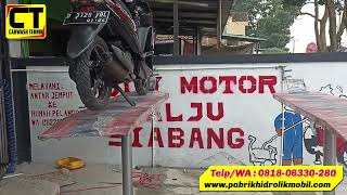 Pemasangan hidrolik cuci motor di bandung, jawa barat