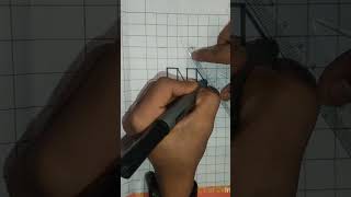 Easy 3d Drawing Letter U/ How Draw capital Alphabet for Beginners  short 11
