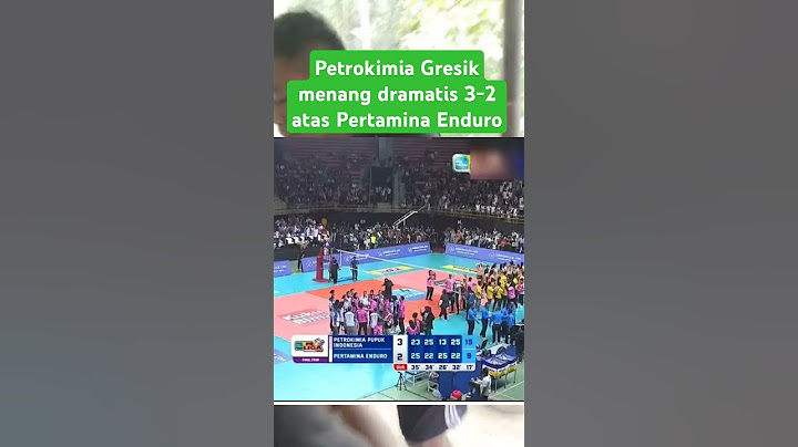 Petrokimia Gresik menang dramatis 3-2 atas Pertamina Enduro #shortvideo #finalfour #proliga2025