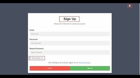 How to Learn Website Design | Form Sign Up ,HTML, CSS ,JAVASCRIPT, JQUERY
