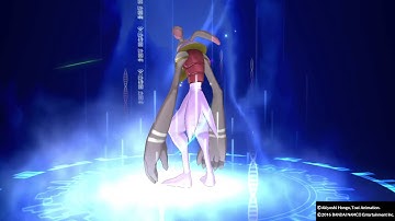 DIGIMON STORY CYBER SLEUTH Antylamon Mega Digivolve to Kerpymon (Good)