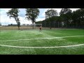 Soccer throwin trick shots  crossbar goal challenge  thomas gronnemark