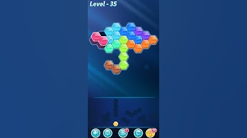 BLOCK! Hexa Puzzle! Rainbow B Level 35 (Basic) - Lösung Solution Walkthrough