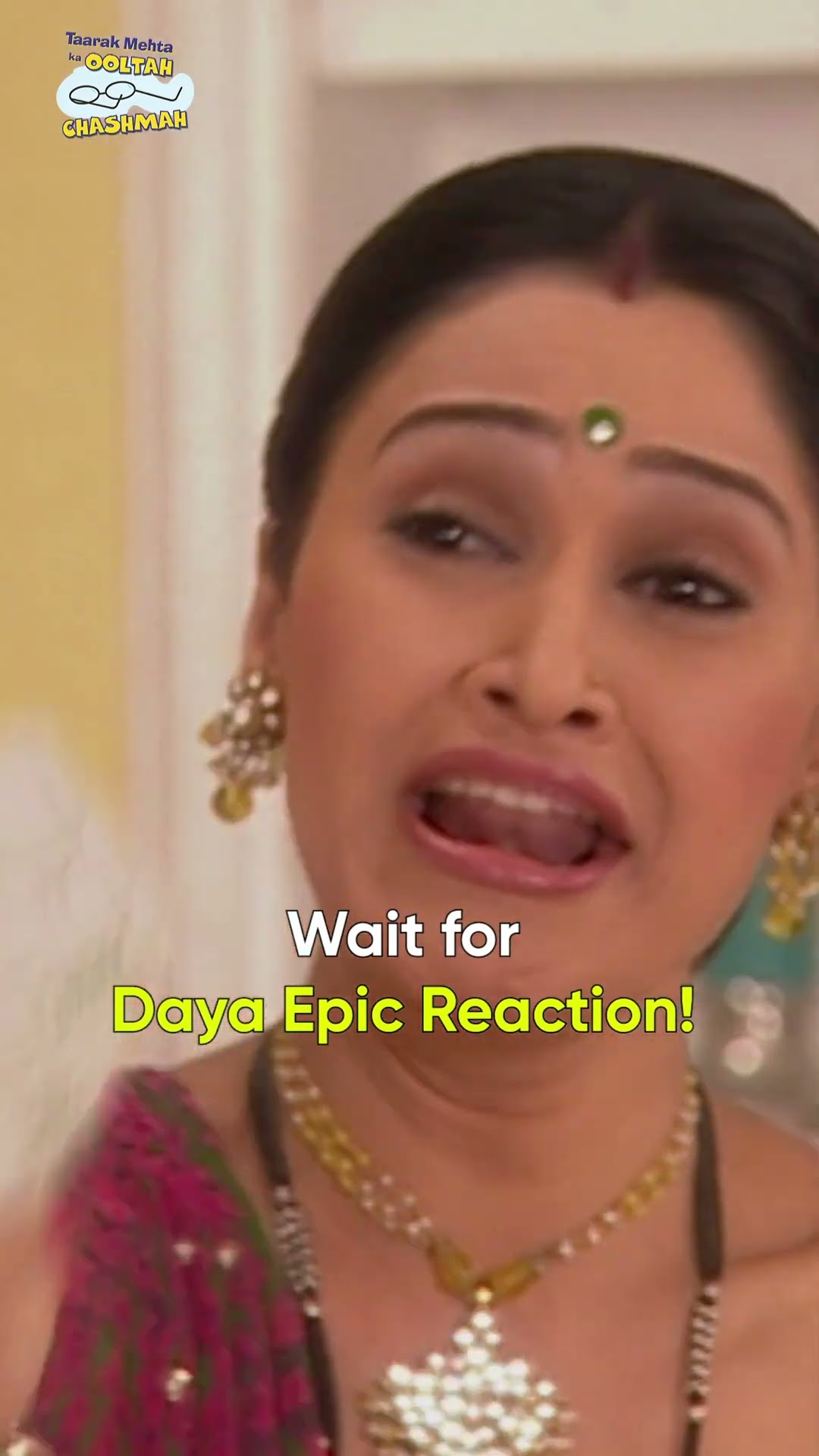 Wait for daya epic reaction! #tmkoc #relatable #kumbh #funny #shorts #reels #relatives #daya