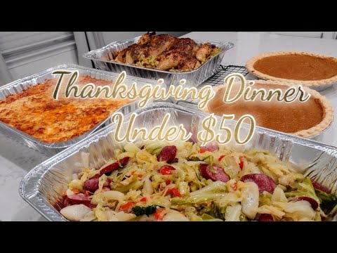 How to Make Thanksgiving Dinner for Only $50