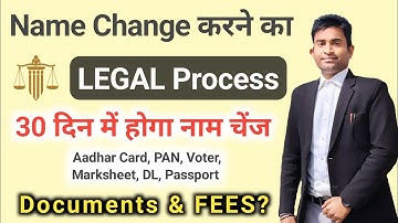 Name change Process in India: Name change Legal Process 2025