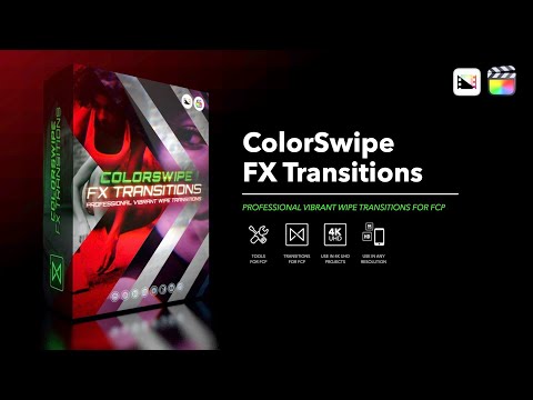 ColorSwipe FX Transitions - Professional Vibrant Wipe Transitions for Final Cut Pro - PFS
