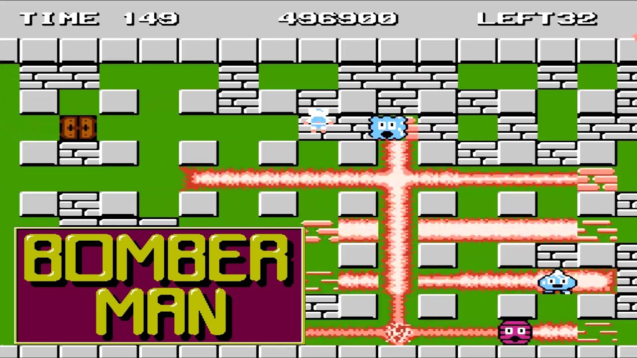 BomberMan 1985 NES Nintendo - Famicom FC - Full Game - Gameplay