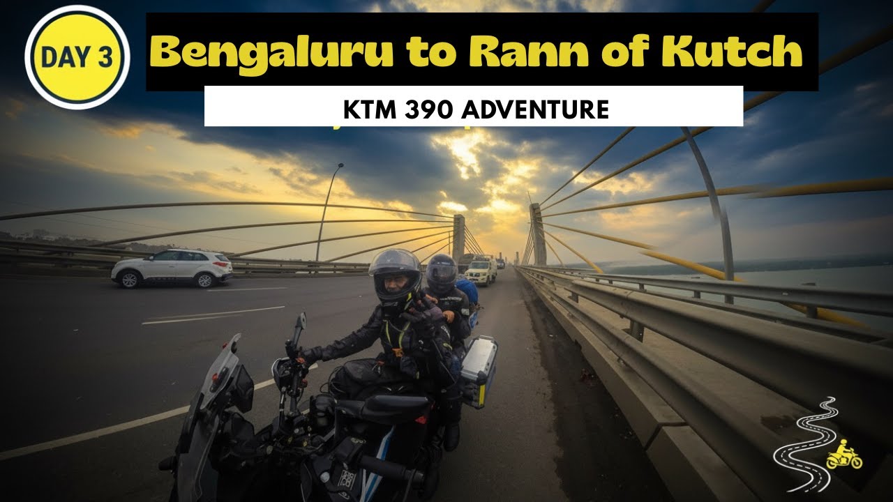 День 3 | Из Бангалора в Качский ранн - Серия | Приключения на KTM 390 | Велопрогулка для двоих
