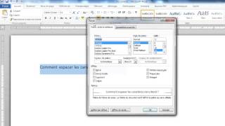 Espacement Caractères Dans Word