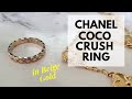 Chanel COCO CRUSH Ring | BEIGE GOLD 🌟