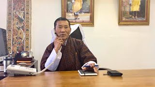 Prime minister of Bhutan sharing experiences after receiving 2nd Dose of vaccines