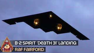 AVIATION NEWS: B-2 SPIRIT STEALTH BOMBER LANDS AT RAF FAIRFORD 'DEATH 31' • 13.12.23