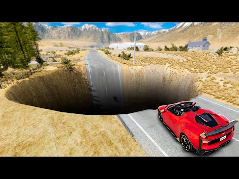 Testing SUPERCARS vs MASSIVE POTHOLES