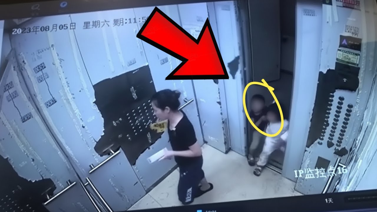 Camera Captures a Child in an Elevator… Then This Happened!