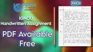 IGNOU BCA Solved Assignment 2023-24 | Free Download | Handwritten Assignments | 2nd Semester