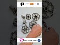 How to descale pipes using circular chains and a flex shaft?