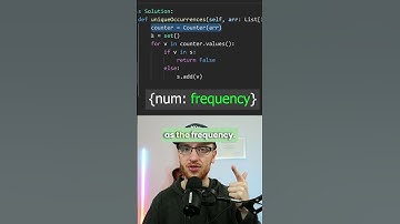 Apple Coding Interview Question! Leetcode 1207 - Unique Number of Occurrences