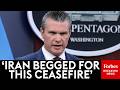Hegseth & Caine Brief Pentagon on US-Iran Ceasefire 📰