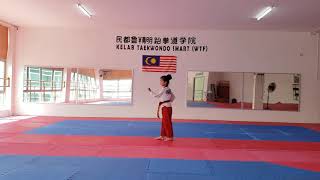 Sofina Mei Sasao Under 10 Kathmandu International Virtual Taekwondo Poomsae Championship