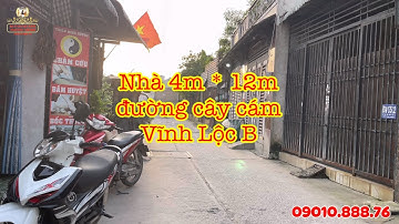 Nhà 4m * 12m hẻm thông đường cây cám , ấp 2 Vĩnh Lộc B. Giá 1 tỷ 9