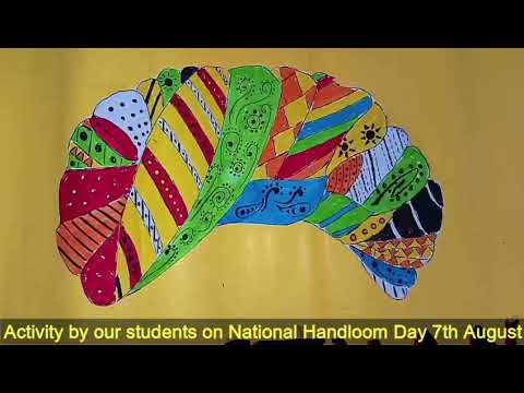 National Handloom Day  students creativity