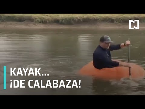 Granjero transforma calabaza