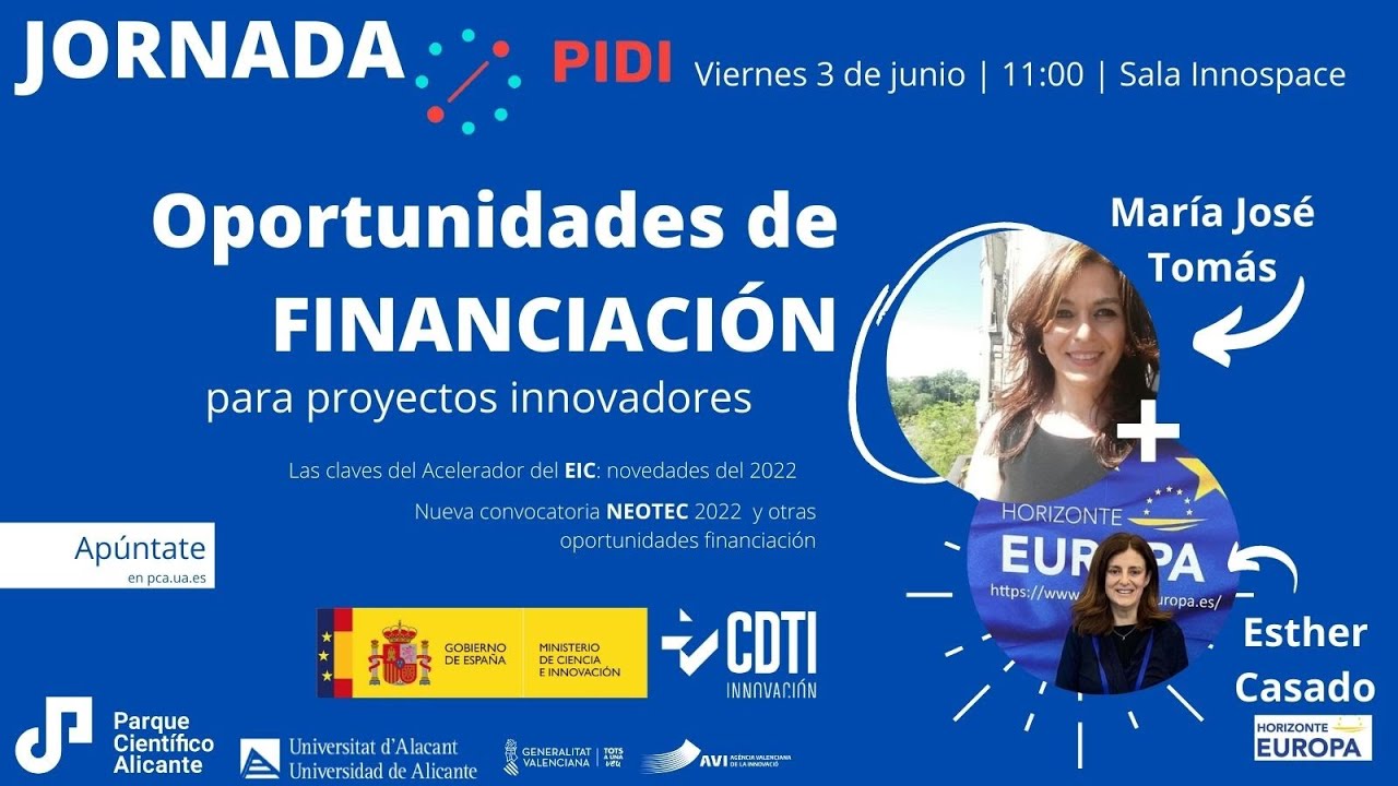 Jornada PCA-PIDI OPORTUNIDADES DE FINANCIACIÓN para proyectos ...