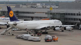 E:9 Airbus a340 Flying Lufthansa to Austria