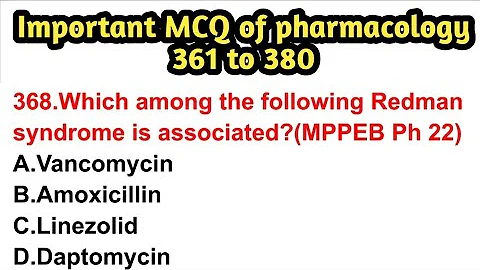 Important MCQ of pharmacology#pharmacistexampreparation#gpat#crpf#di#mppeb#hssc#osssc#esic#rrb#dmer