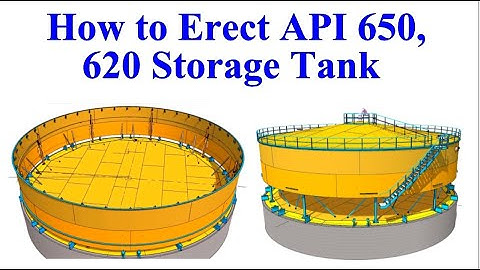 API 650, 620 Cone Roof Storage Tank Erection Method