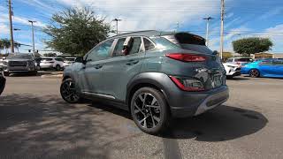 2022 Hyundai Kona Limited | Cactus Fern | Black Interior | 805496 Hyundai Cactus Teal Kona Limited