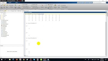 How To Find The Location of a Number(s) In a Matrix In Matlab