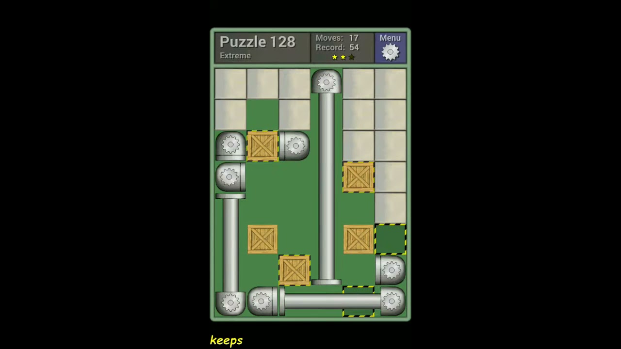 Pushing Machine (Extreme) Level Puzzle 128 - Perfect Solution