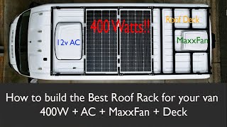 8020 Roof Rack on a Promaster 2500 Van