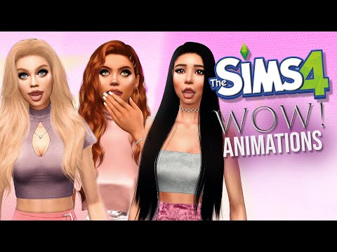 Steven Studios : The Sims 4 Animation Pack: WOW! reactions Wow...