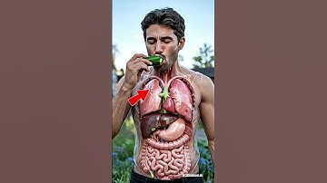 When You Eat a Cucumber 🥒 In The Human Body | 3D Animation  #anatomy #humanbody #3d animation